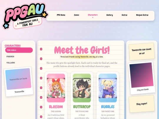 ppg-characters screenshot