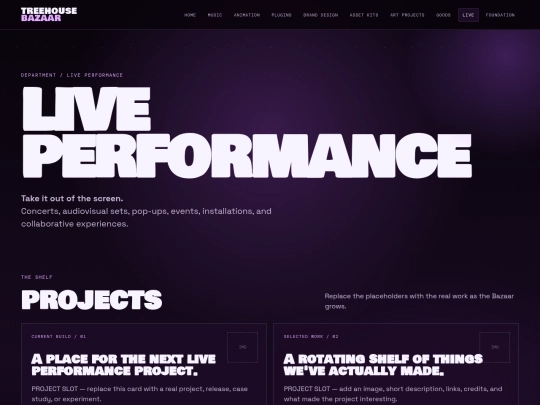 live-performances screenshot