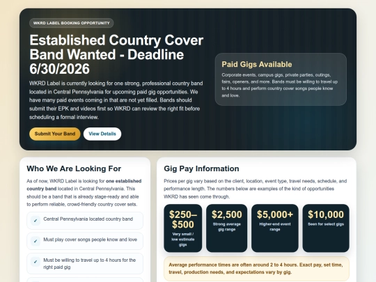 WKRD_Country_Band_Wanted screenshot