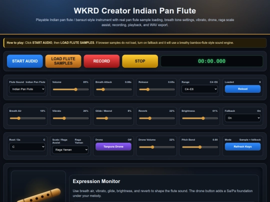 WKRD_Creator_Indian_Pan_Flute screenshot