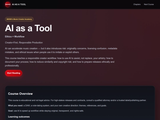 ai-as-a-tool-ethics-and-workflow-course screenshot