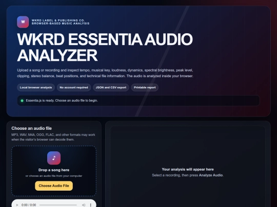 audio-analyzer screenshot