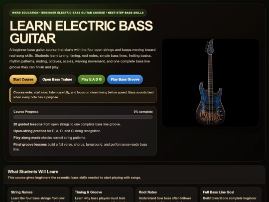 electric-bass-course screenshot