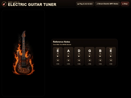 electricguitartuner screenshot