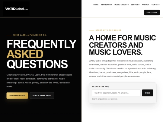 faq screenshot