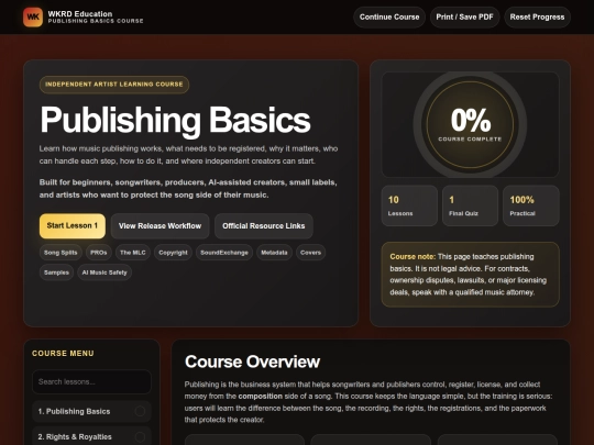 publishing-basics screenshot