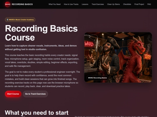 recordingbasics screenshot