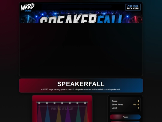 speakerfall screenshot
