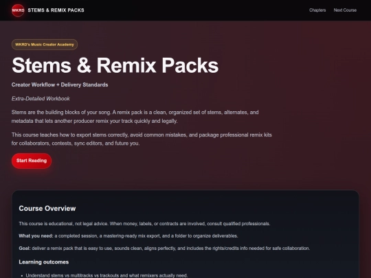 stems-and-remix-packs-course screenshot