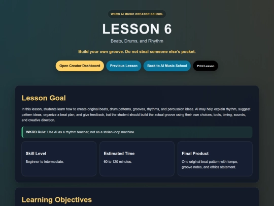 wkrd-ai-music-school-lesson-6 screenshot
