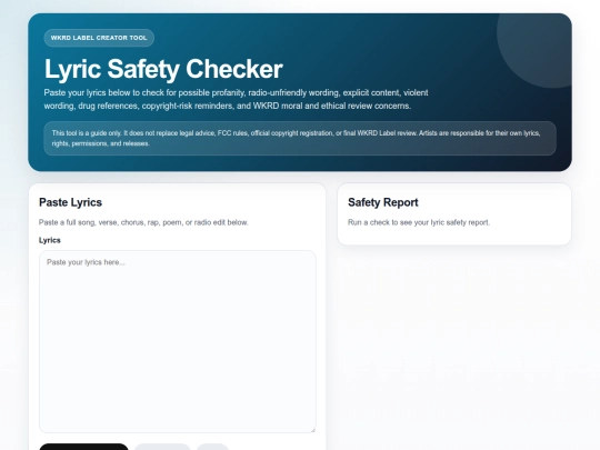 wkrd_lyric_safety_checker screenshot