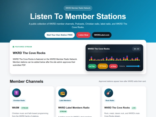 wkrd_member_radio_streaming_page screenshot