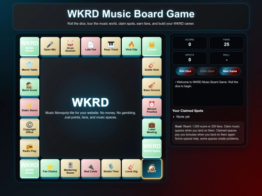 wkrd_music_board_game screenshot