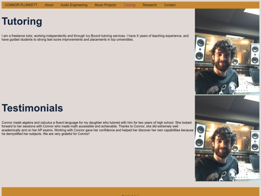 Tutoring screenshot