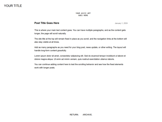 templates/postTemplate screenshot