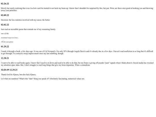 includes/pages/ramblings screenshot