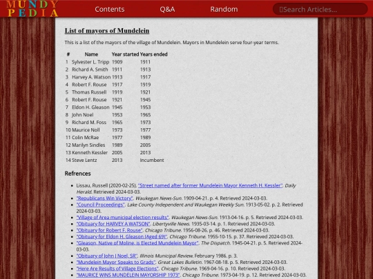 list_of_mayors_of_mundelein screenshot