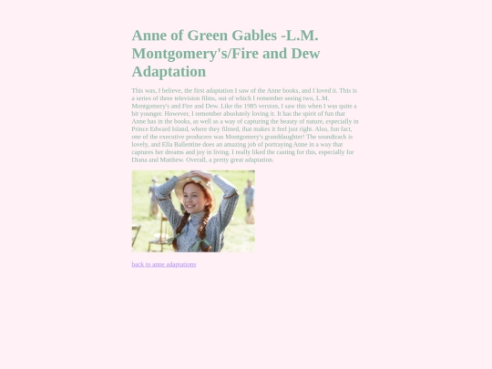 Annefireanddew screenshot