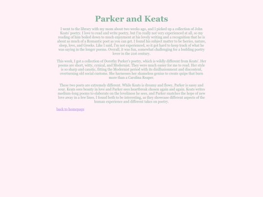 ParkerandKeats screenshot