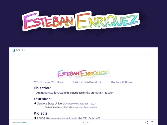 resume screenshot