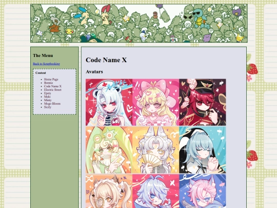 pages/scrapbooking/bjds/codenamex screenshot