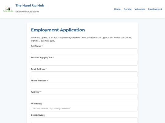 employment screenshot