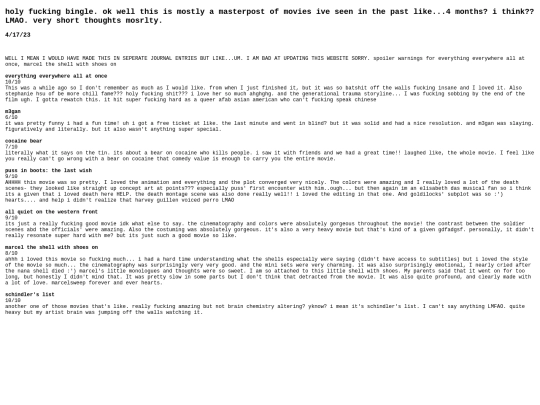 journal/aprilmoviereviews screenshot