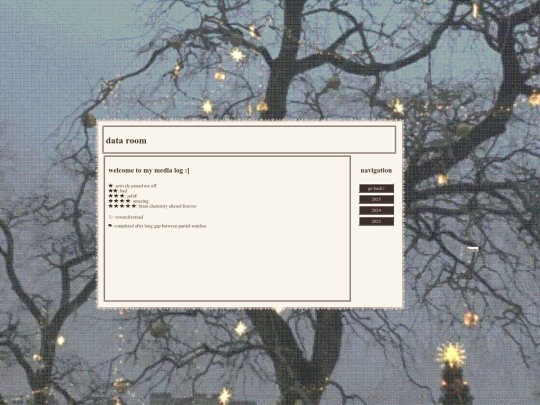 log screenshot