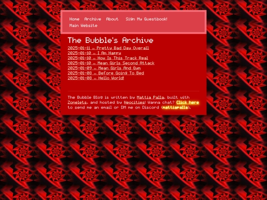 Blog/archive screenshot