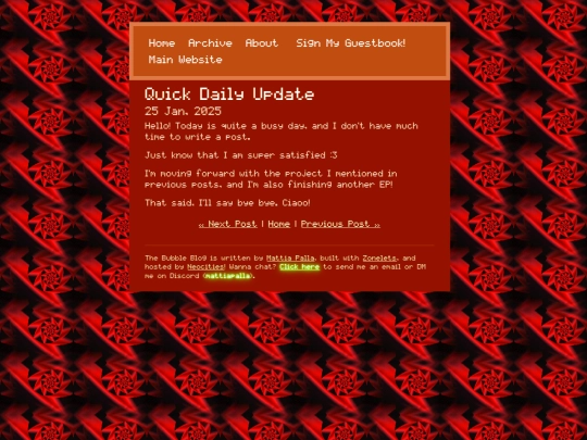 Blog/posts/2025-01-25-Quick-Daily-Update screenshot