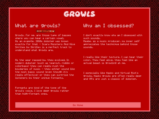 growls screenshot