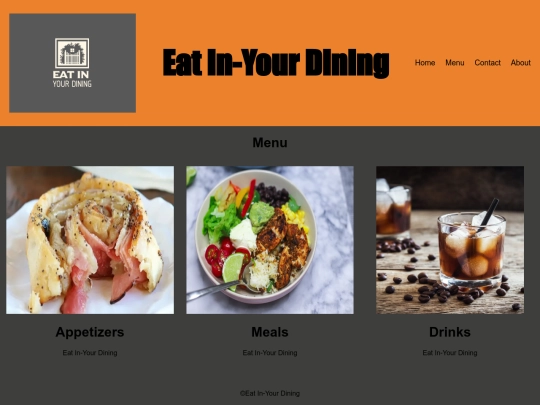 menu screenshot