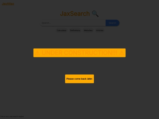 jaxsearch/home screenshot