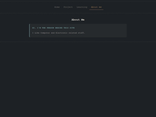 aboutme screenshot