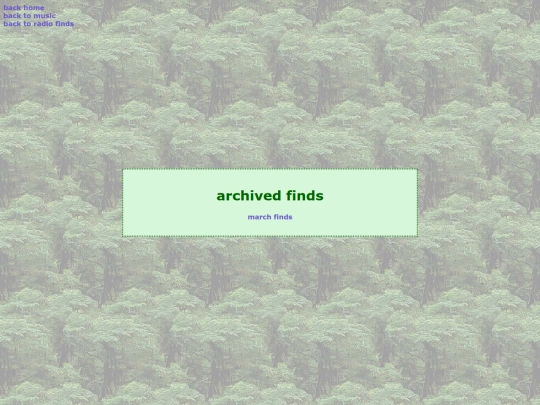 website pages/archivedfinds screenshot
