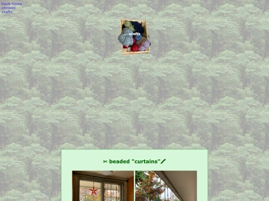 website pages/beading screenshot