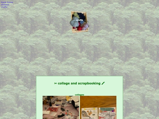 website pages/collaging-scrapbooking screenshot
