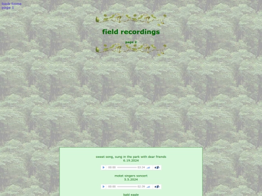 website pages/fieldrecordingspg2 screenshot
