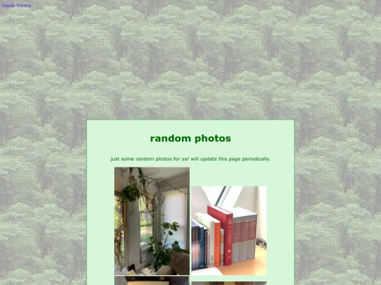website pages/randomphotos screenshot