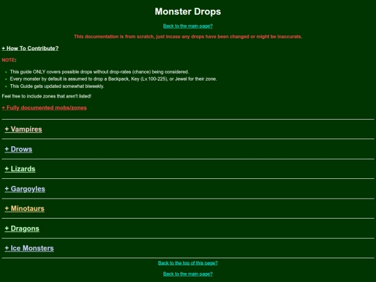 Rucoy Online/Monster Drops screenshot