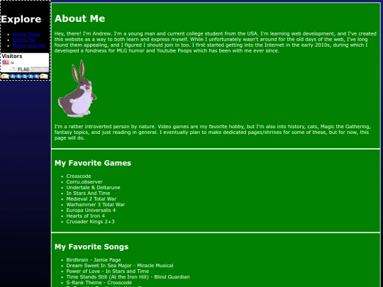 aboutme screenshot