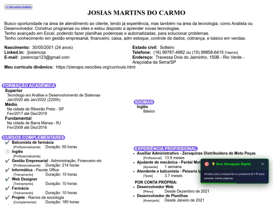 Curriculo/Completo screenshot