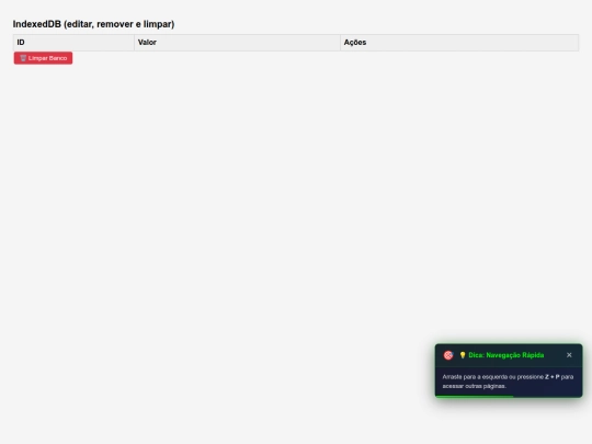 LerStorage/indexedDB screenshot
