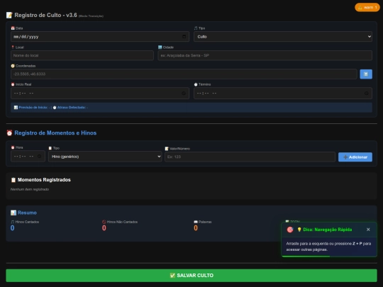 ZiepsParaIgreja/Cultos screenshot