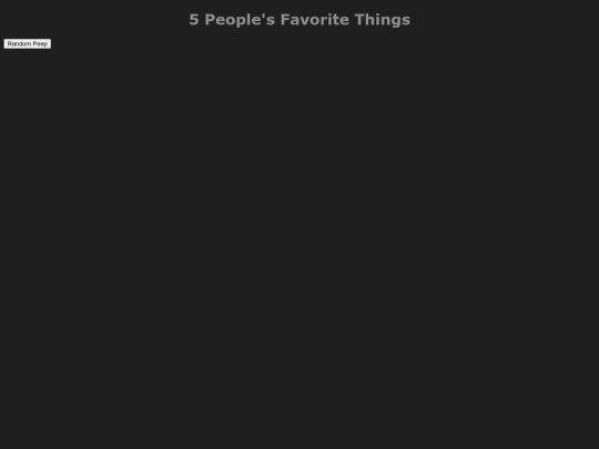 assignments/favoriteThings screenshot