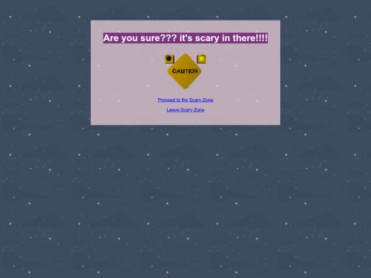scaryzonelanding screenshot