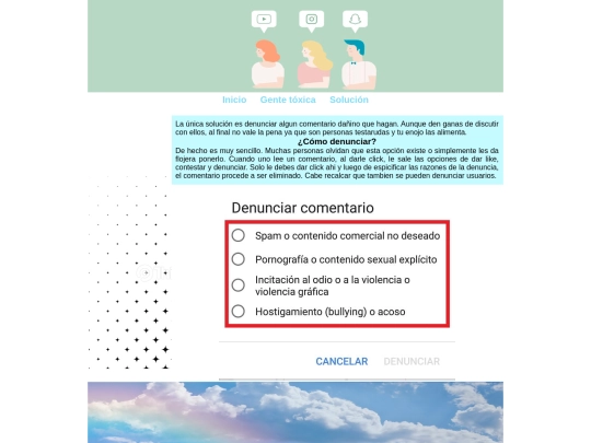 evitarlos screenshot