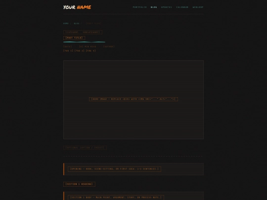 blog-post-template screenshot