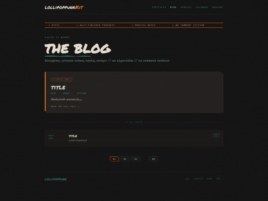 blog screenshot