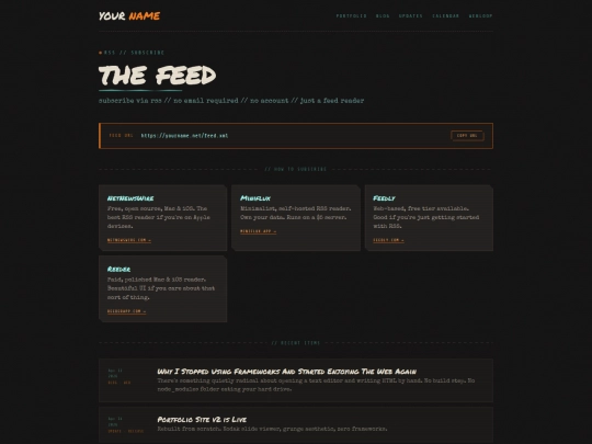 rss screenshot